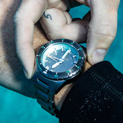 Spinnaker Hass x MCS Grey and Turqoise Dive Watch #SP-5104-11 wrist