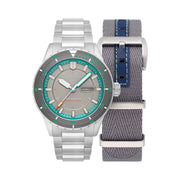 Spinnaker Hass x MCS Grey and Turqoise Dive Watch #SP-5104-11