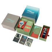 Spinnaker Hass x MCS Blue Fade Dive Watch #SP-5104-22 box