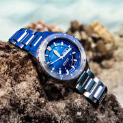 Spinnaker Hass x MCS Blue Fade Dive Watch #SP-5104-22 lifestyle