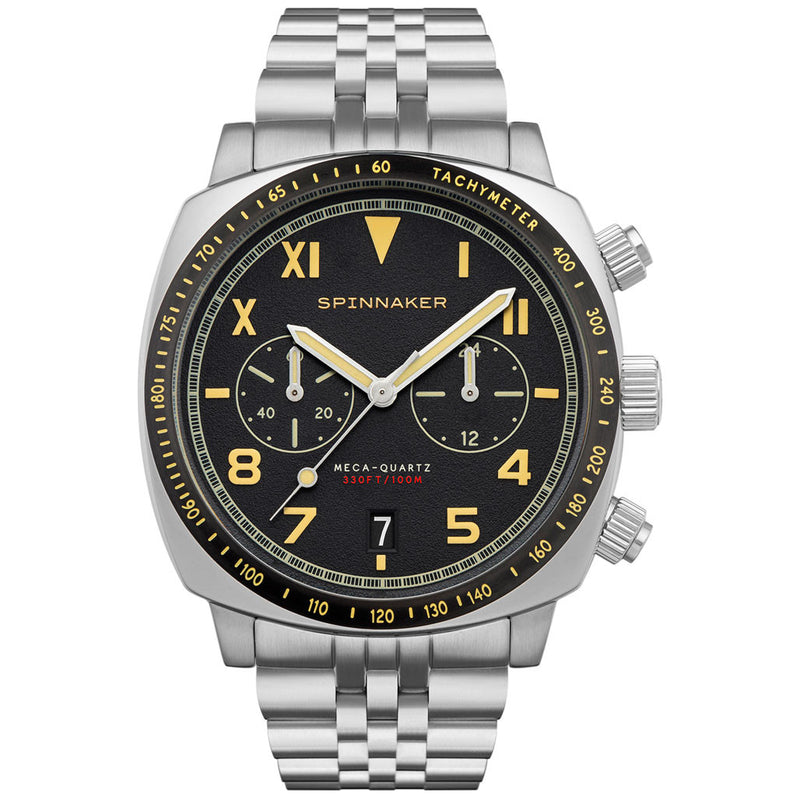 Spinnaker Hull Vintage Black California Dial Chronograph with 42mm Case #SP-5092-11