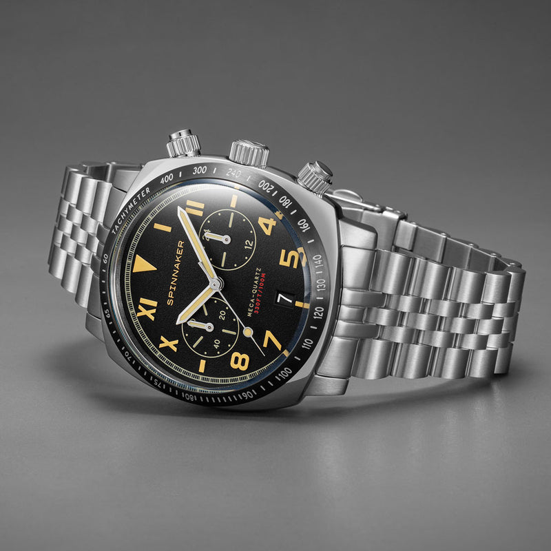Spinnaker Hull Vintage Black California Dial Chronograph with 42mm Case #SP-5092-11