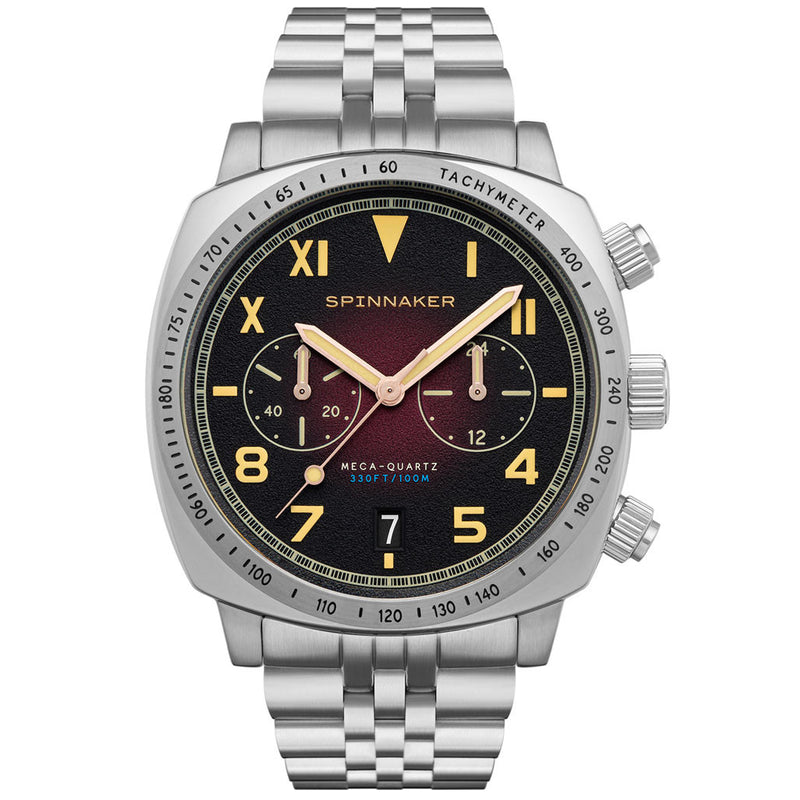 Spinnaker Hull Oxblood California Dial Chronograph with 42mm Case #SP-5092-22