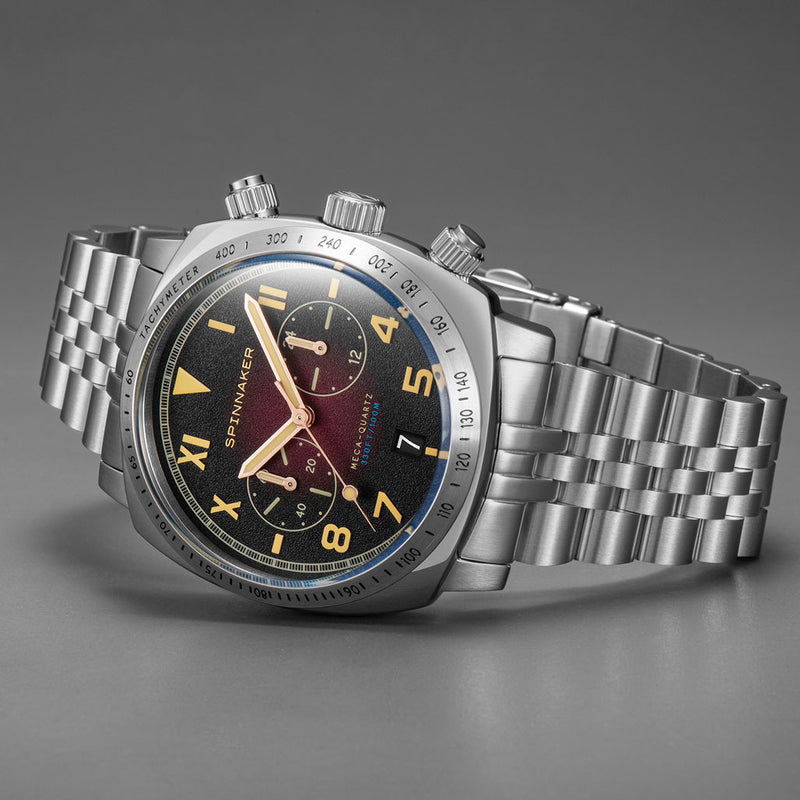 Spinnaker Hull Oxblood California Dial Chronograph with 42mm Case #SP-5092-22