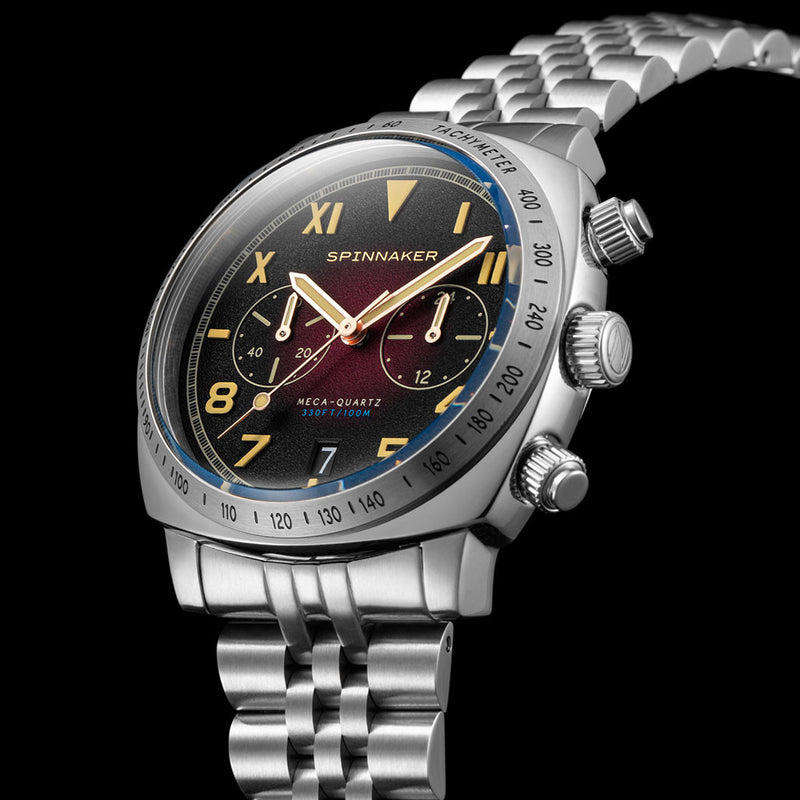Spinnaker Hull Oxblood California Dial Chronograph with 42mm Case #SP-5092-22