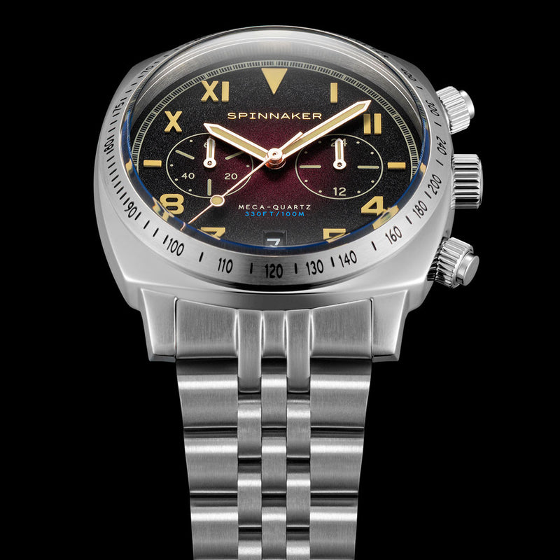 Spinnaker Hull Oxblood California Dial Chronograph with 42mm Case #SP-5092-22