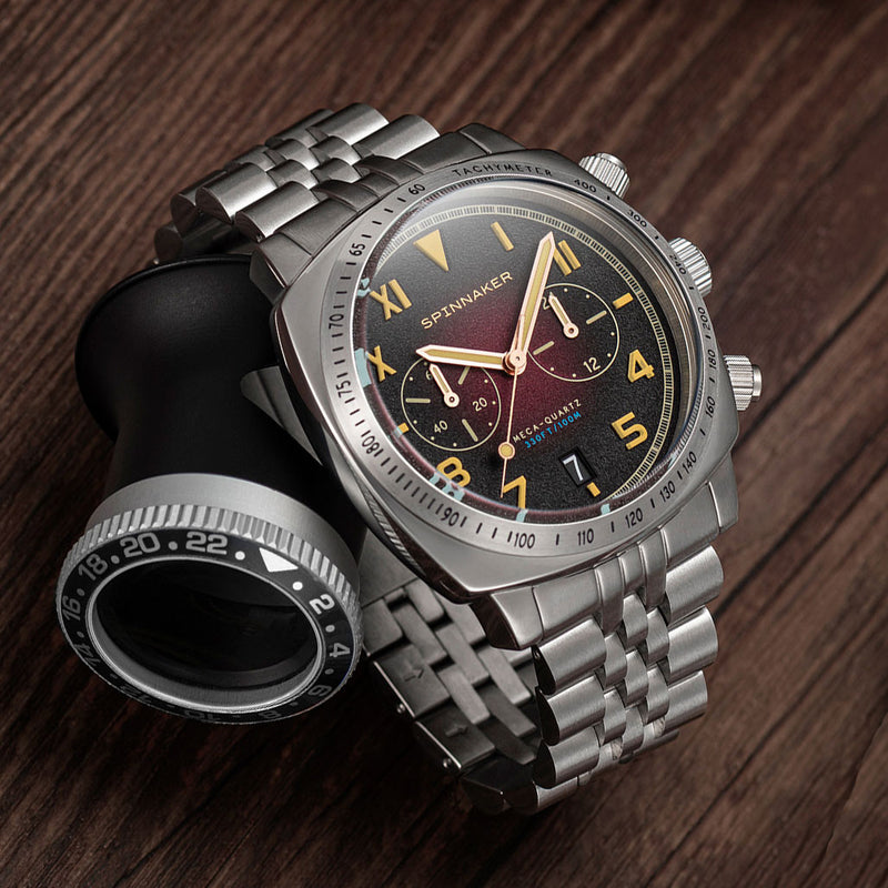 Spinnaker Hull Oxblood California Dial Chronograph with 42mm Case #SP-5092-22