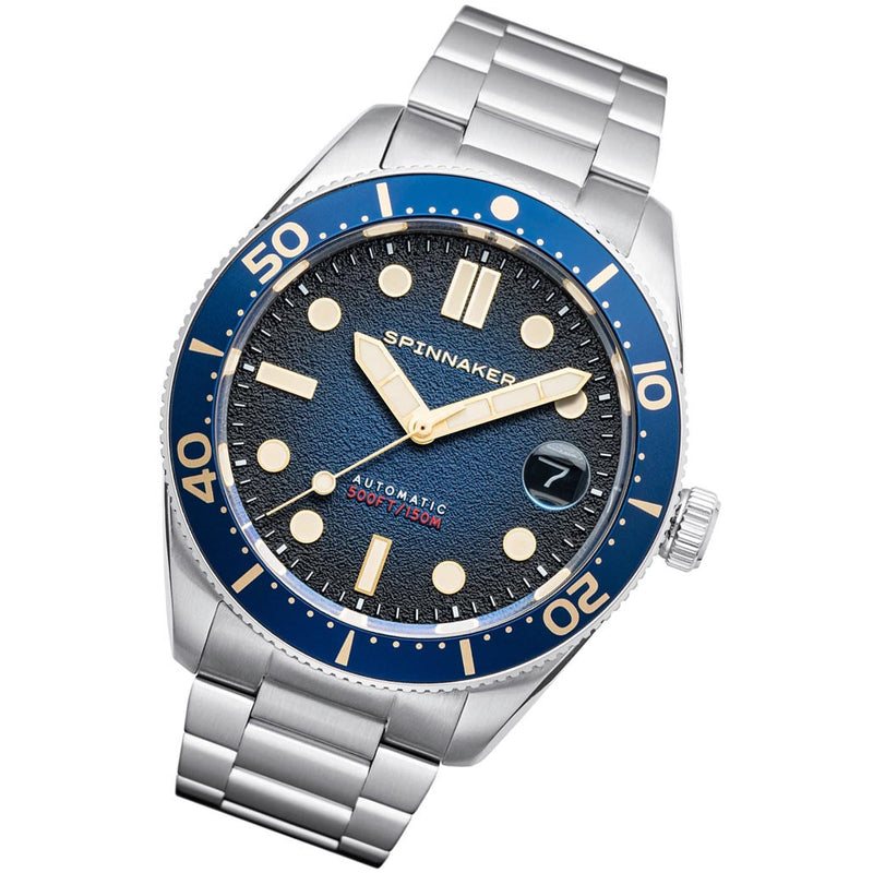 Spinnaker 40mm Croft Regiment Blue 150-Meter Automatic Dive Watch #SP-5100-22