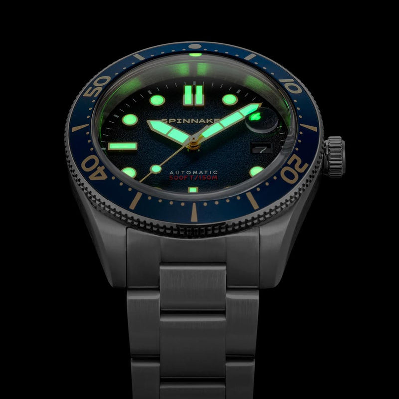 Spinnaker 40mm Croft Regiment Blue 150-Meter Automatic Dive Watch #SP-5100-22