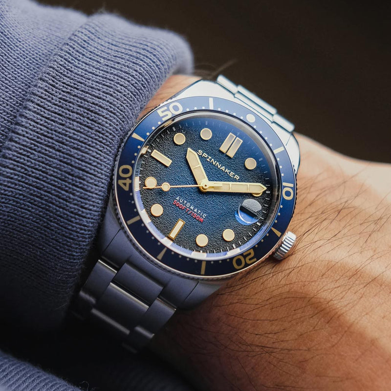 Spinnaker 40mm Croft Regiment Blue 150-Meter Automatic Dive Watch #SP-5100-22