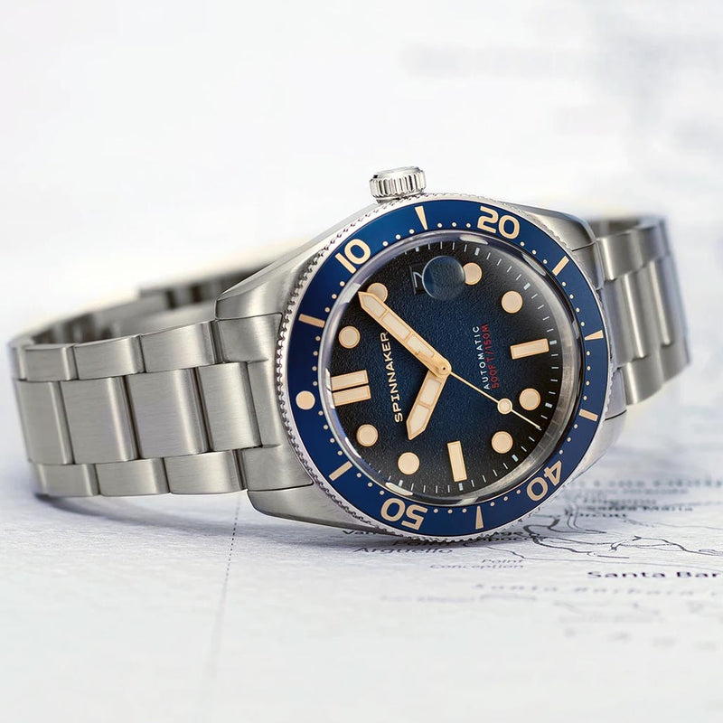 Spinnaker 40mm Croft Regiment Blue 150-Meter Automatic Dive Watch #SP-5100-22