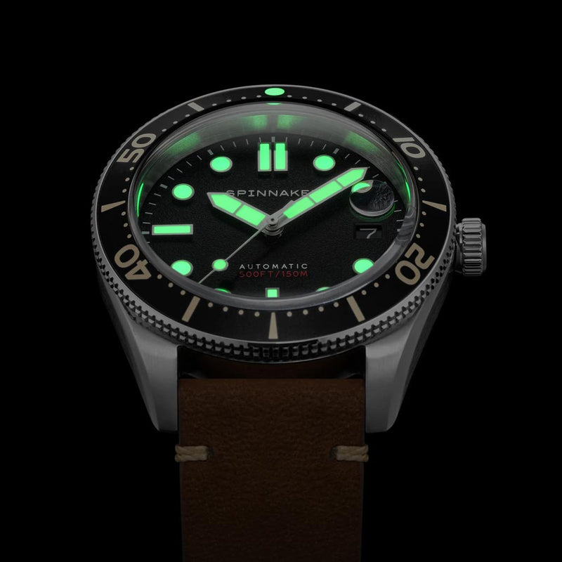 Spinnaker 40mm Croft Anchor Black 150-Meter Automatic Dive Watch #SP-5100-01