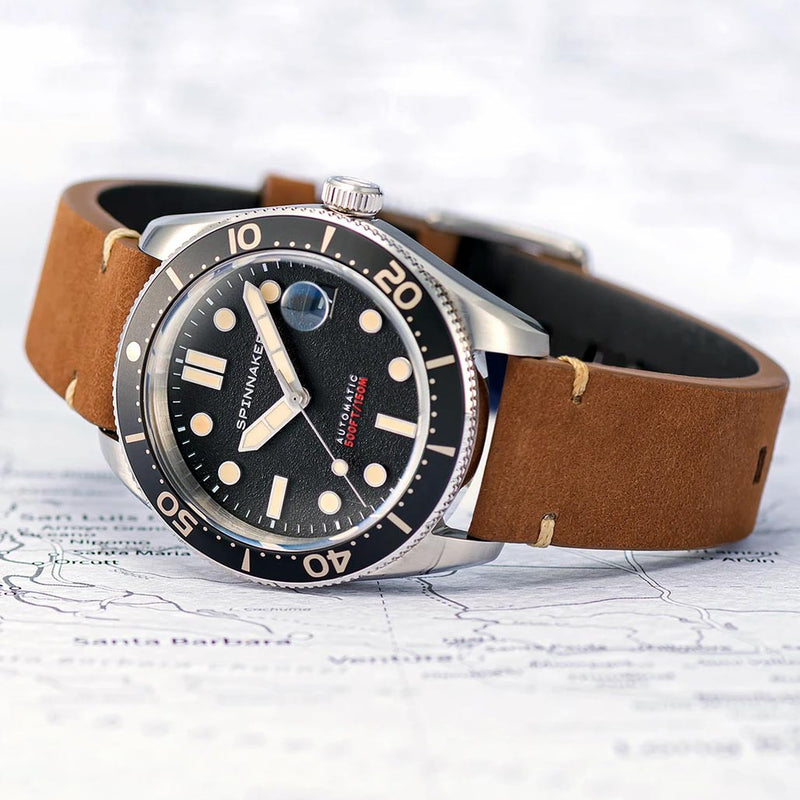 Spinnaker 40mm Croft Anchor Black 150-Meter Automatic Dive Watch #SP-5100-01