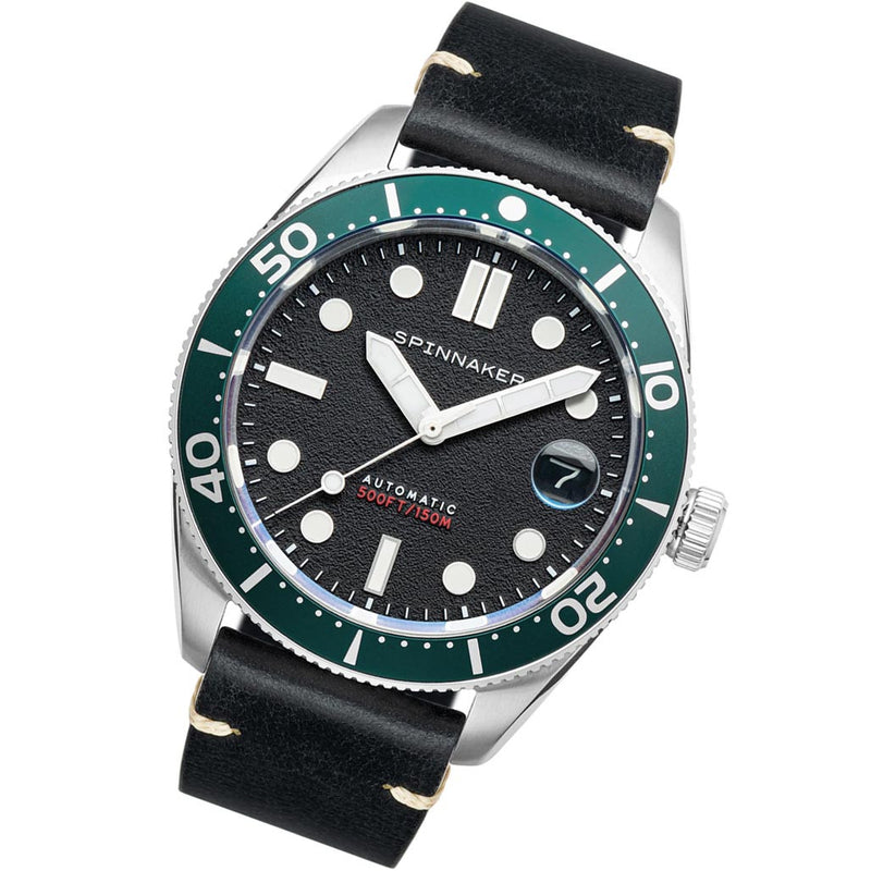 Spinnaker 40mm Croft Nomad Black 150-Meter Automatic Dive Watch #SP-5100-02