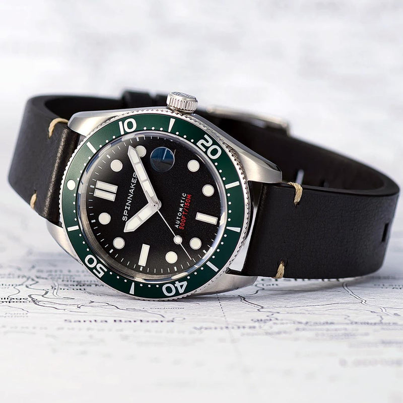 Spinnaker 40mm Croft Nomad Black 150-Meter Automatic Dive Watch #SP-5100-02