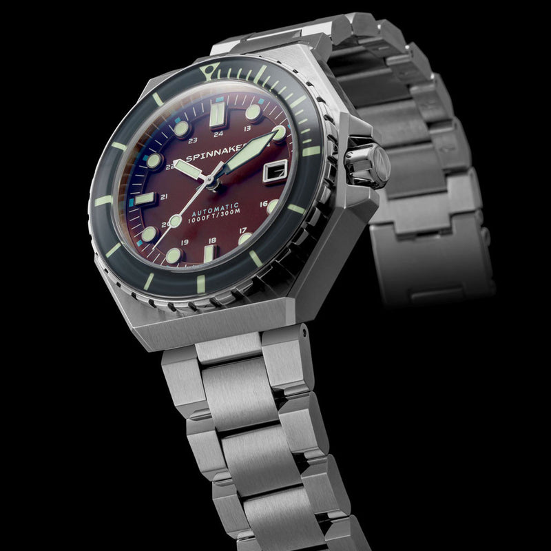Spinnaker Dumas Automatic 300 Meter Dive Watch with Stainless Steel Bracelet #SP-5081-AA