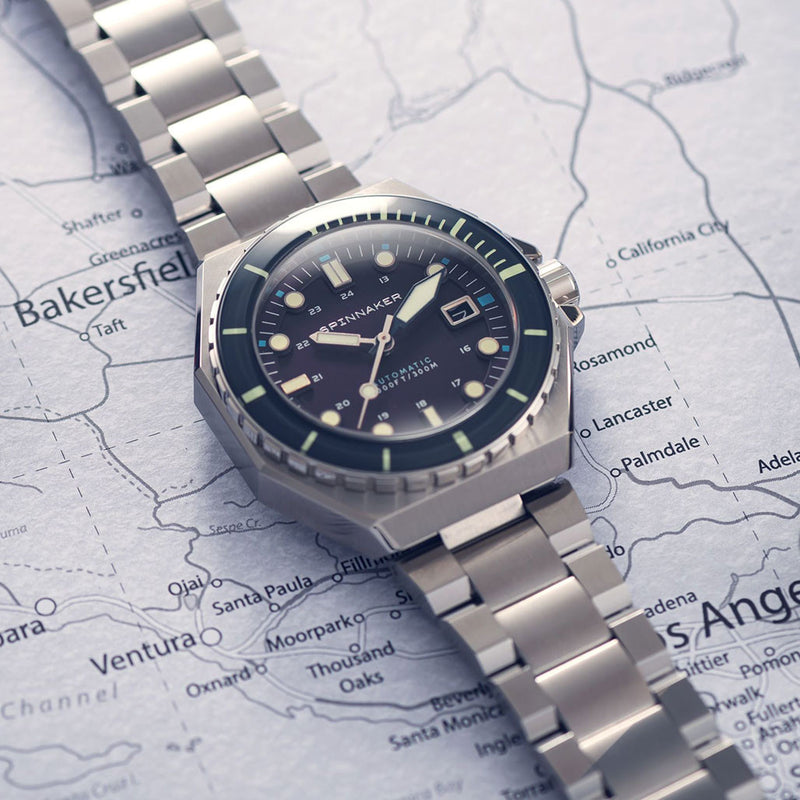 Spinnaker Dumas Automatic 300 Meter Dive Watch with Stainless Steel Bracelet #SP-5081-AA