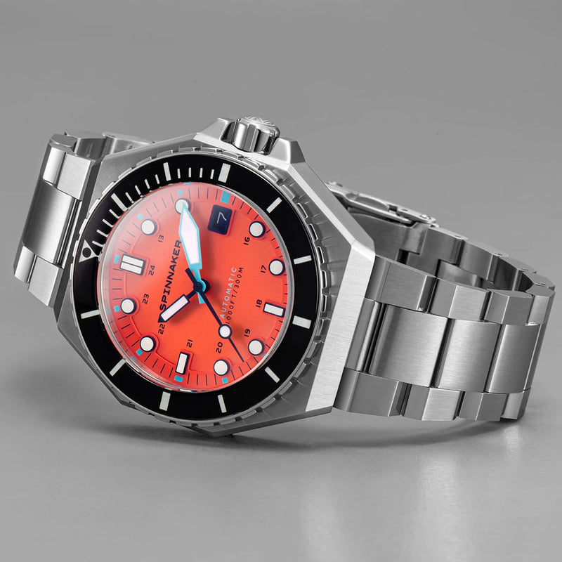 Spinnaker Dumas Automatic 300 Meter Dive Watch with Stainless Steel Bracelet #SP-5081-BB
