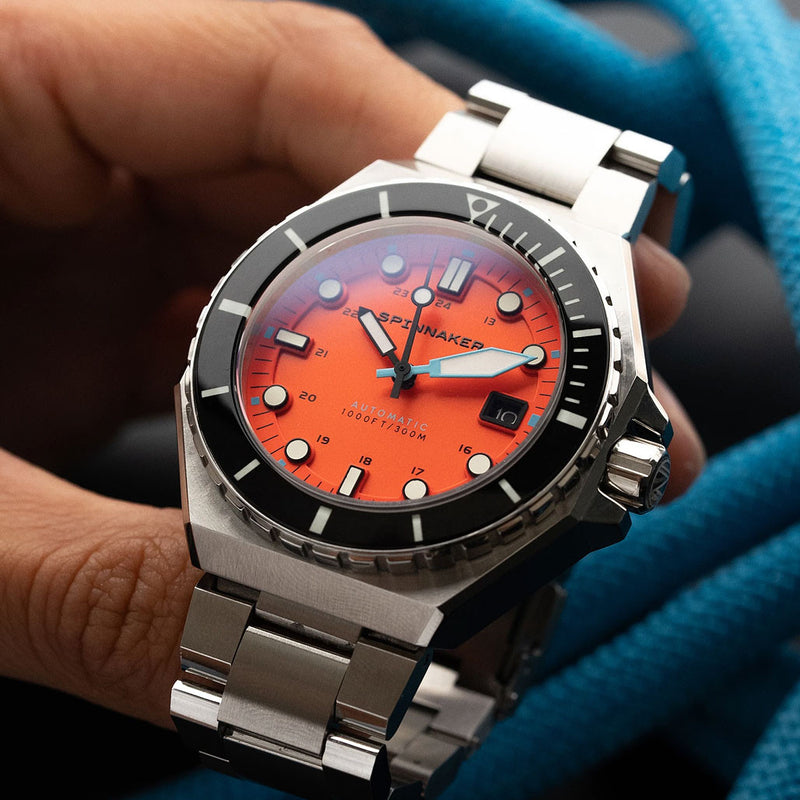 Spinnaker Dumas Automatic 300 Meter Dive Watch with Stainless Steel Bracelet #SP-5081-BB