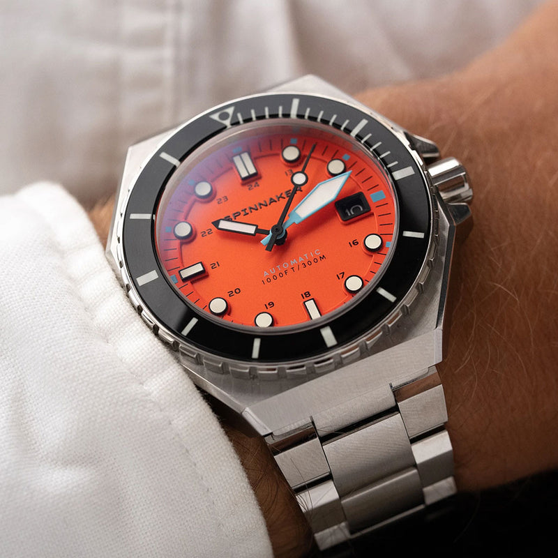 Spinnaker Dumas Automatic 300 Meter Dive Watch with Stainless Steel Bracelet #SP-5081-BB