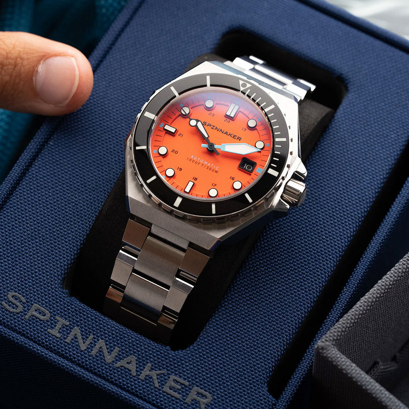 Spinnaker Dumas Automatic 300 Meter Dive Watch with Stainless Steel Bracelet #SP-5081-BB