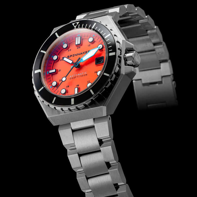 Spinnaker Dumas Automatic 300 Meter Dive Watch with Stainless Steel Bracelet #SP-5081-BB
