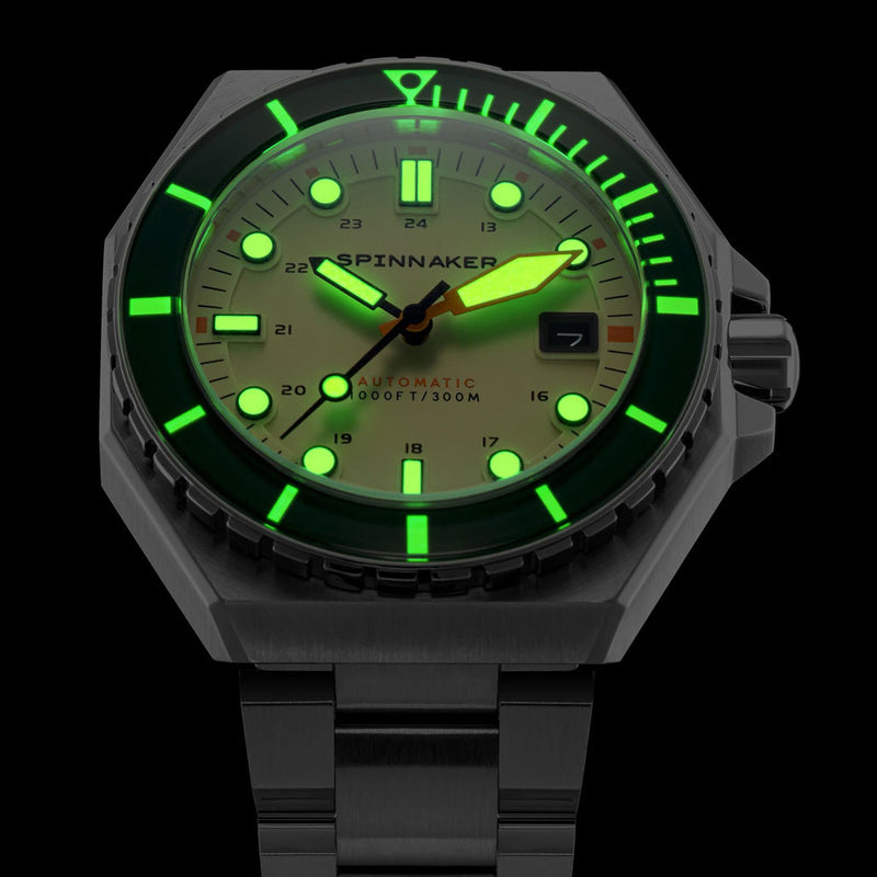 Spinnaker Dumas Automatic 300 Meter Dive Watch with Stainless Steel Bracelet #SP-5081-CC