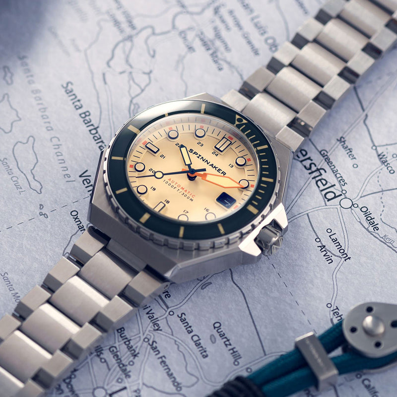 Spinnaker Dumas Automatic 300 Meter Dive Watch with Stainless Steel Bracelet #SP-5081-CC