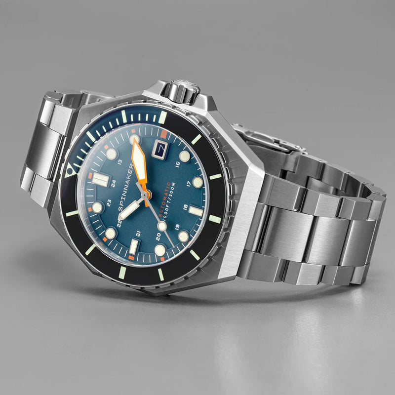 Spinnaker Dumas Automatic 300 Meter Dive Watch with Stainless Steel Bracelet #SP-5081-DD