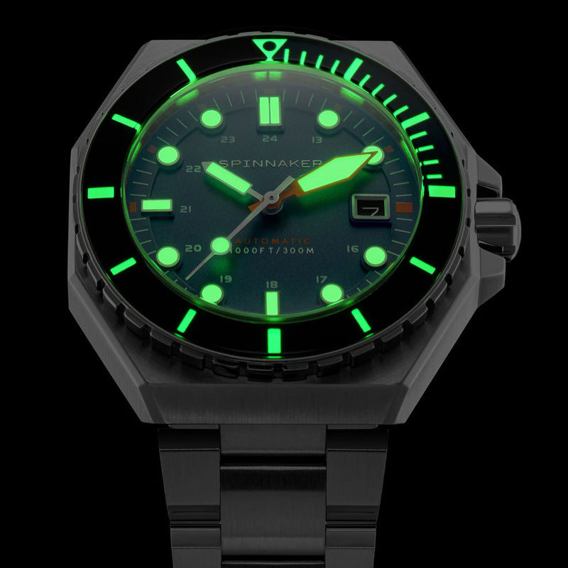 Spinnaker Dumas Automatic 300 Meter Dive Watch with Stainless Steel Bracelet #SP-5081-DD