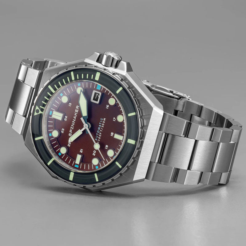 Spinnaker Dumas Automatic 300 Meter Dive Watch with Stainless Steel Bracelet #SP-5081-AA