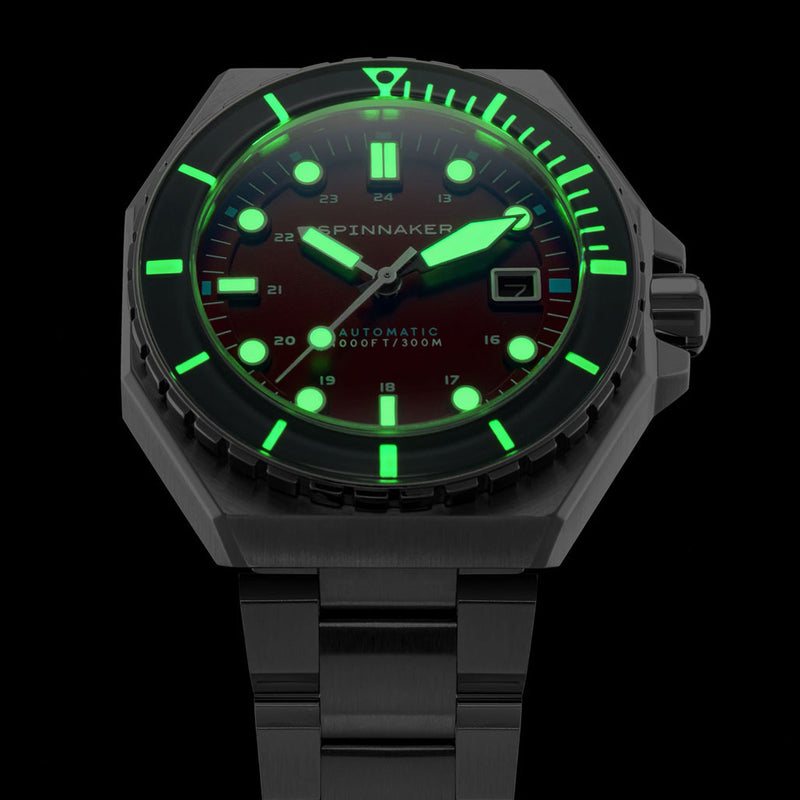 Spinnaker Dumas Automatic 300 Meter Dive Watch with Stainless Steel Bracelet #SP-5081-AA