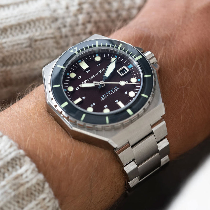 Spinnaker Dumas Automatic 300 Meter Dive Watch with Stainless Steel Bracelet #SP-5081-AA