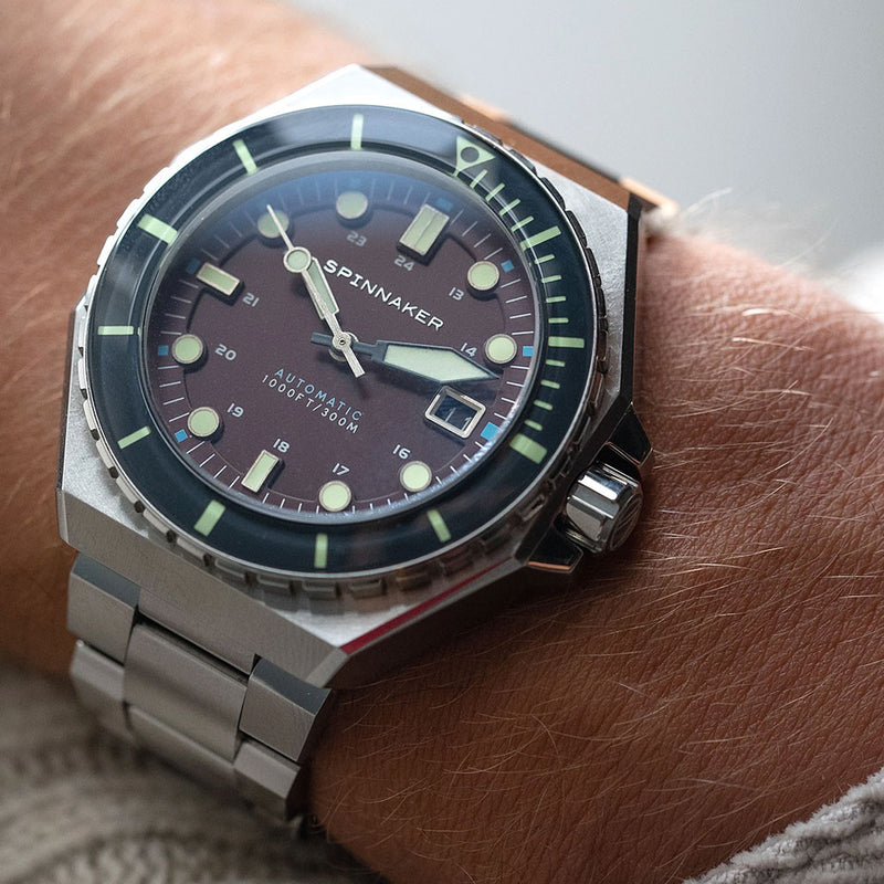 Spinnaker Dumas Automatic 300 Meter Dive Watch with Stainless Steel Bracelet #SP-5081-AA