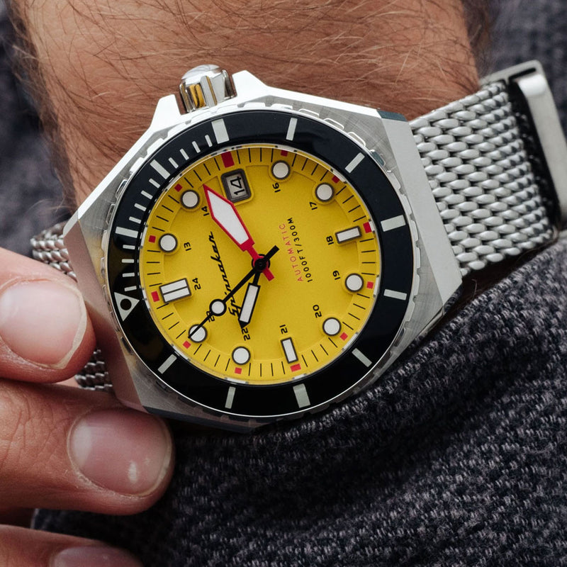Spinnaker Dumas Automatic 300 Meter Dive Watch with Stainless Steel Mesh Bracelet #SP-5081-44