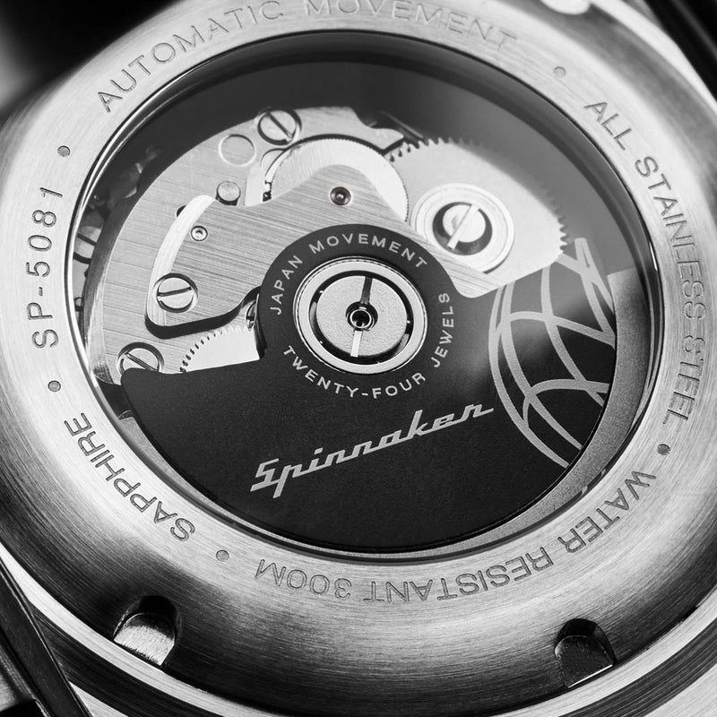 Spinnaker Dumas Automatic 300 Meter Dive Watch with Stainless Steel Mesh Bracelet #SP-5081-44