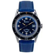 Squale 300 Meter Swiss Made Automatic Dive Watch with Blue Dial  #SUB-39BL Zoom