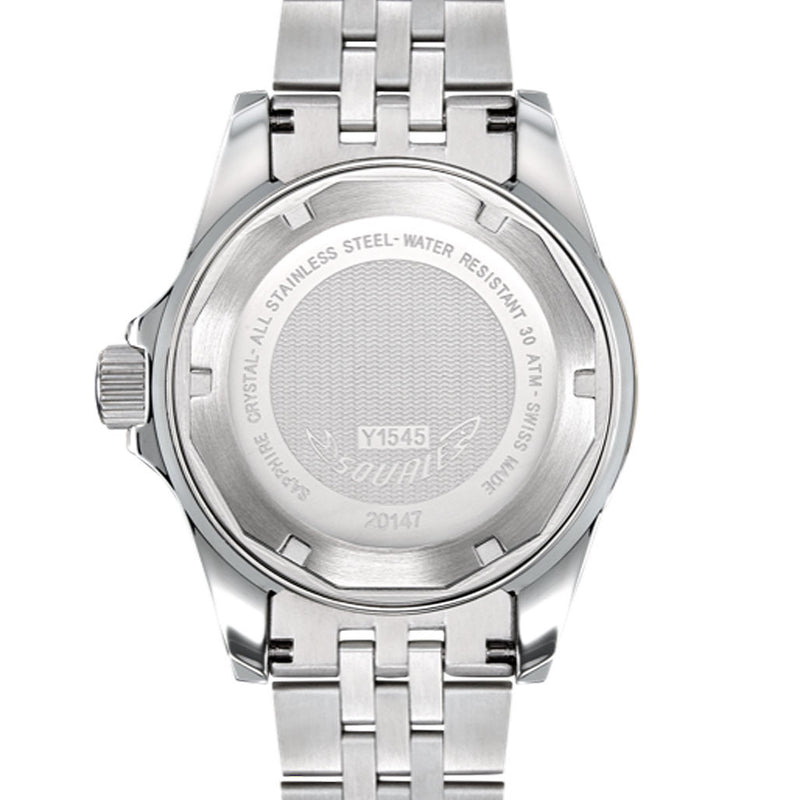 Squale 300 meter Swiss Automatic GMT watch with Luminous Ceramic Bezel, AR Sapphire Crystal #1545GM-CER-BKRD