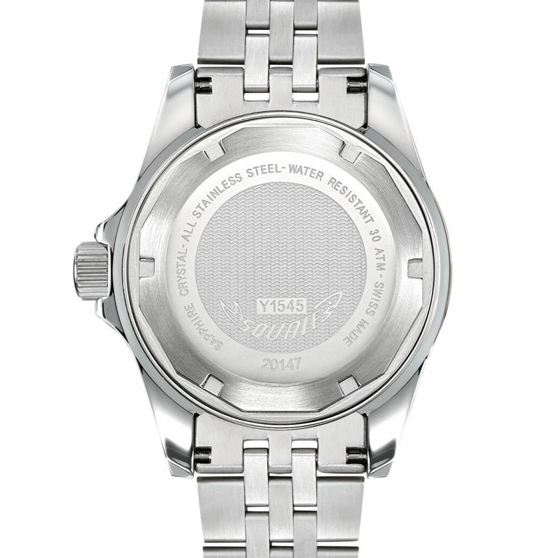 Scratch and Dent - Squale 300 meter Swiss Automatic GMT watch with Luminous Ceramic Bezel, AR Sapphire Crystal #1545GM-CER-BLU
