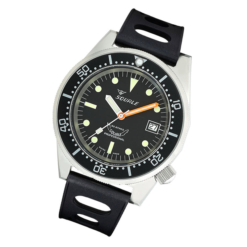 Squale 500 Meter Swiss Automatic Dive Watch with Matte Finish Case #1521-026-matte
