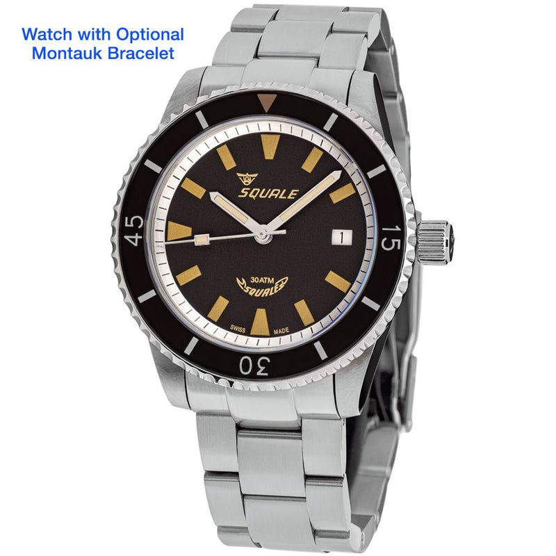 Squale Montauk 300 Meter Swiss Made Automatic Dive Watch with Sapphire Crystal #MTK-01