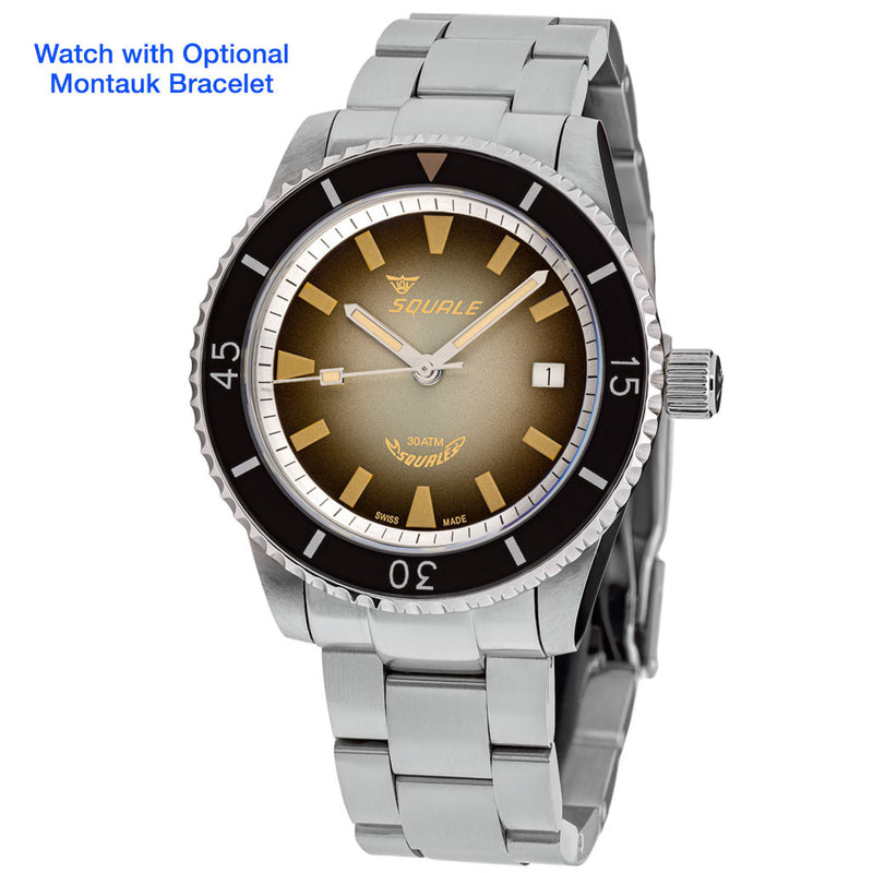 Squale Montauk 300 Meter Swiss Made Automatic Dive Watch with Sapphire Crystal #MTK-03