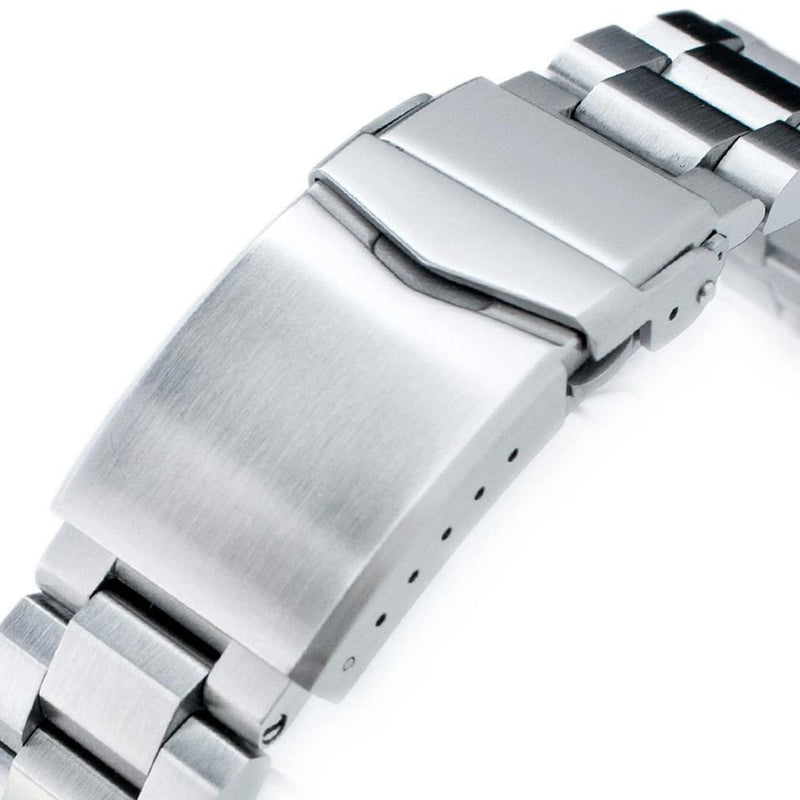 Strapcode 22mm Hexad-O "Boyer" 316L Stainless Steel Watch Band for Seiko New Turtles #SS221803B056