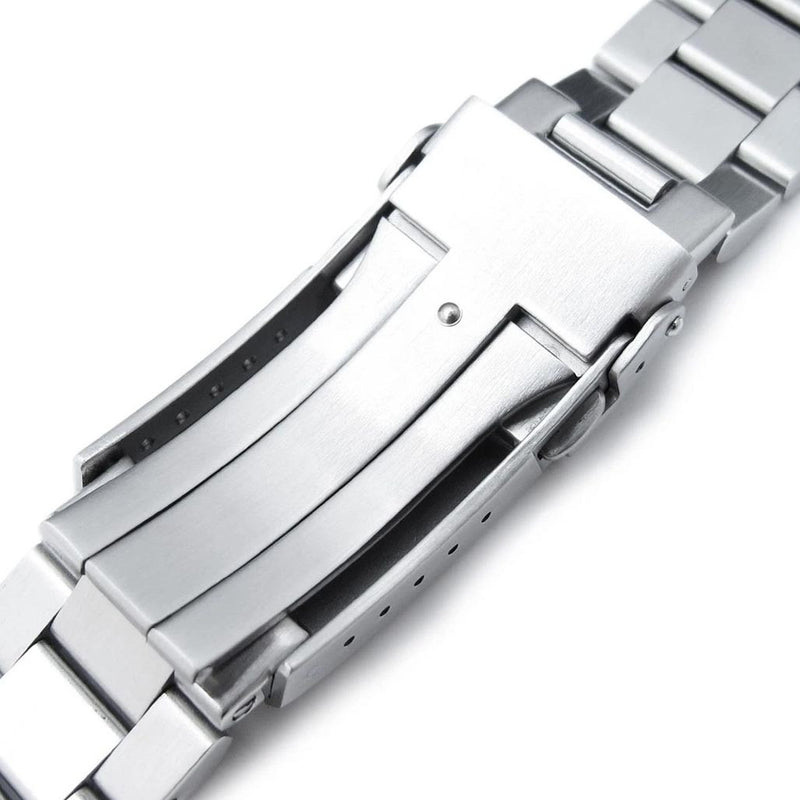 Strapcode 22mm Hexad-O "Boyer" 316L Stainless Steel Watch Band for Seiko New Turtles #SS221803B056