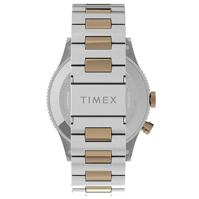 Timex 39mm Waterbury Dual-Time GMT Quartz Watch with Blue Dial #TW2U90600VQ