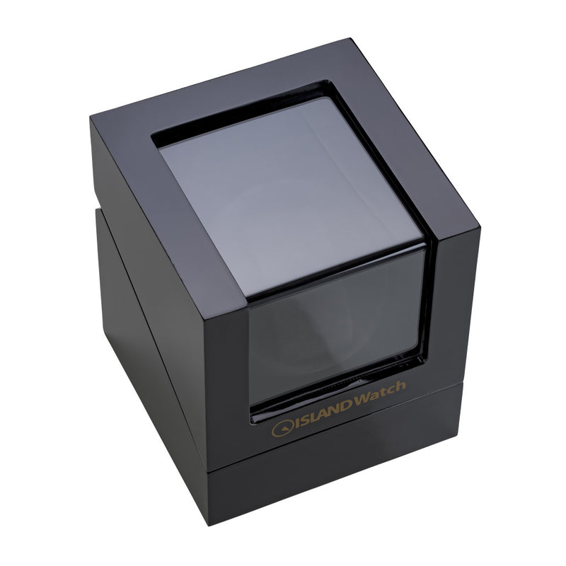 Islander Single Watch Winder in Polished Black Finish #WNDR-01